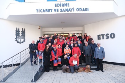 Благодарствена церемония за група от български спасители в град Одрин